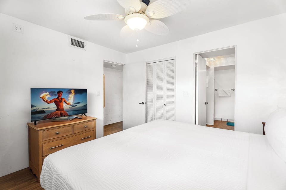 Primary Bedroom with Streaming TV