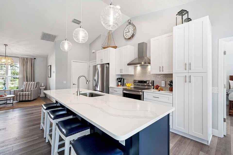 Kitchen Island Offers Additional Seating Options