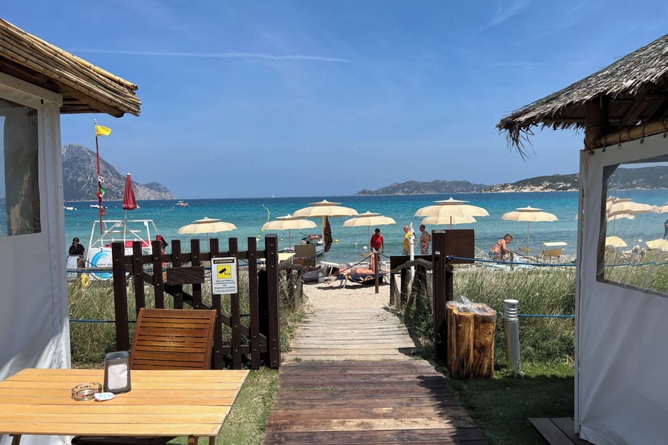 A beach in Porto San Paolo