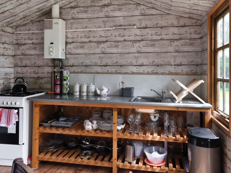 Kitchen area | Brown Hare - Shepherds Retreat, Brecon