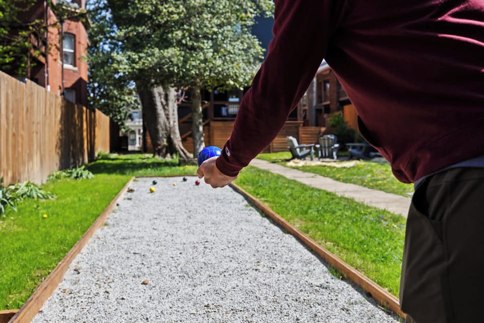 Backyard:  Game On! Unwind with Friends in the Ultimate Entertainment Lounge—Fun Starts Here!