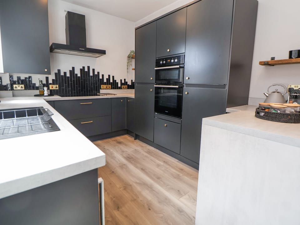 Fridge, microwave, dishwasher, toaster