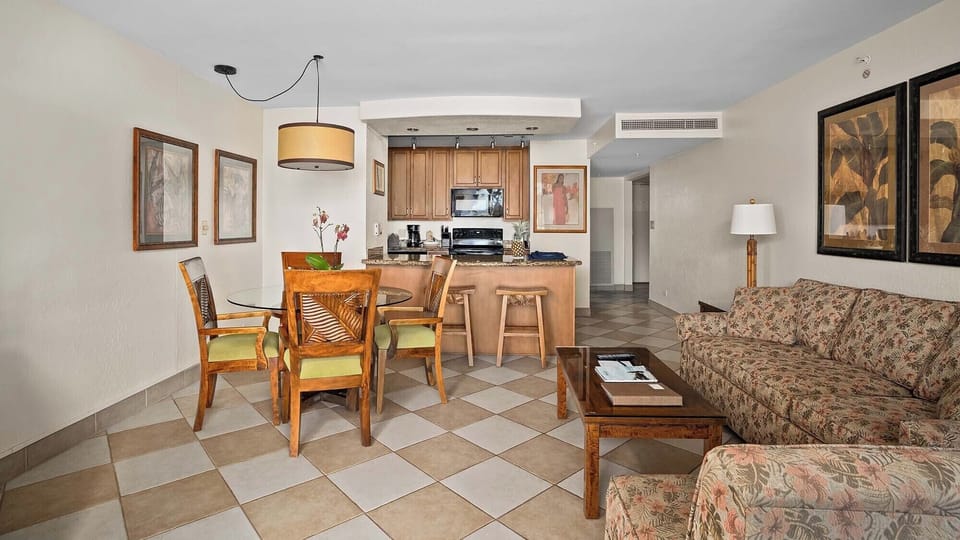 Kaanapali Shores #435 - Living & Dining Room - Parrish Maui