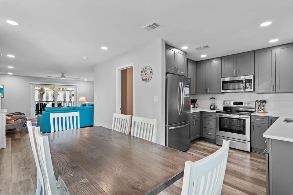 Dining and kitchen