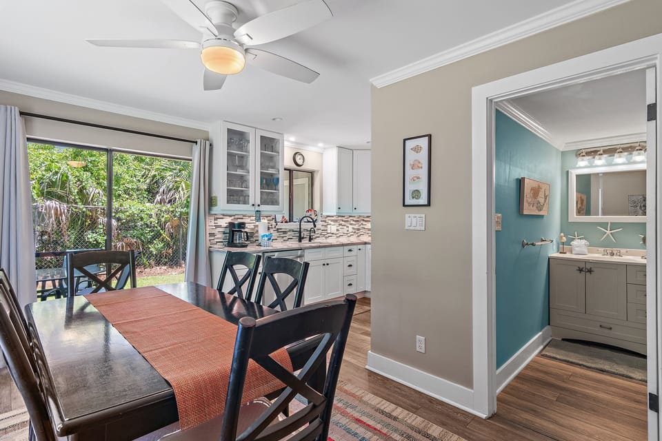 Dining and kitchen