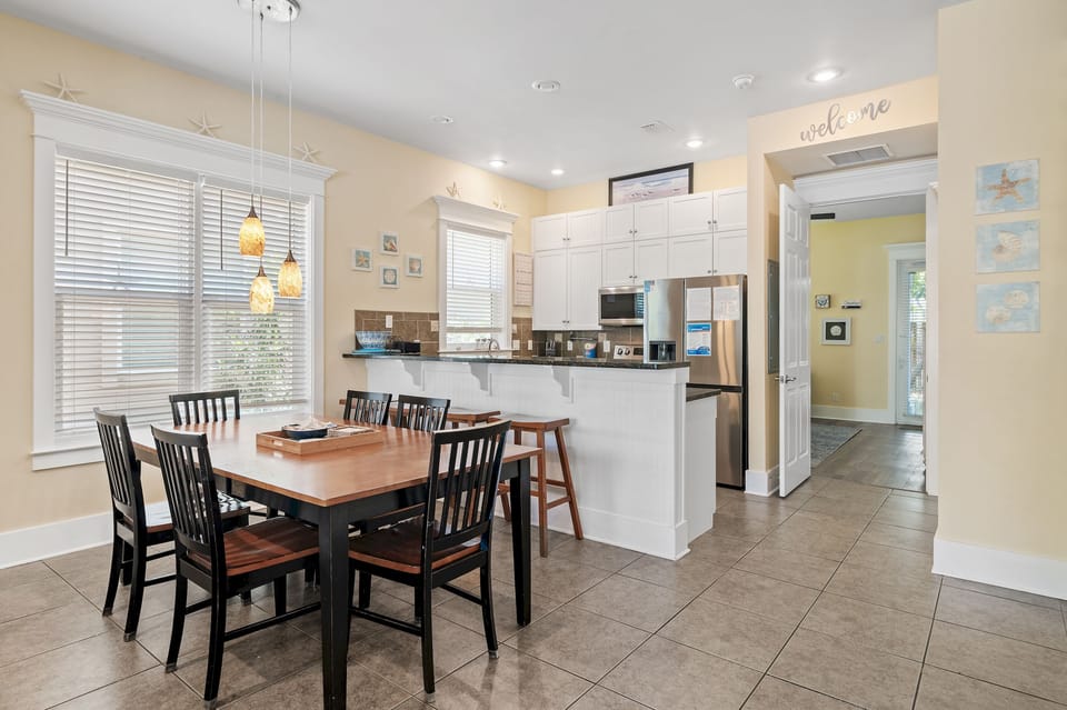 Dining and kitchen