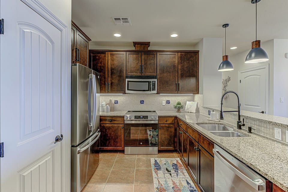 Prepare your favorite meals in the full kitchen 