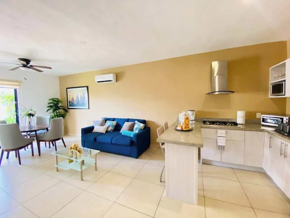 A bright open floor plan