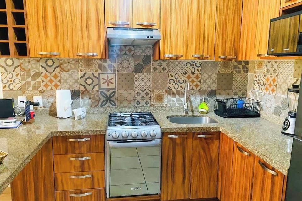 A well-equipped kitchen