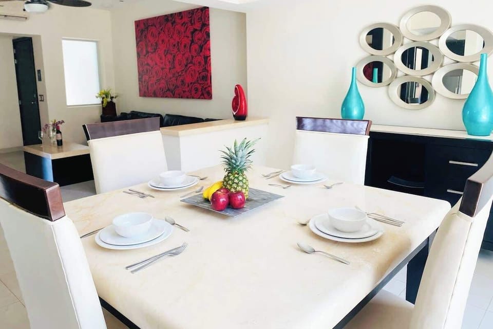 Where you can dine or work on your laptop if needed