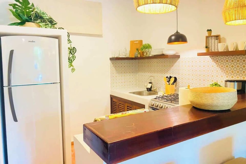 A well-equipped kitchen