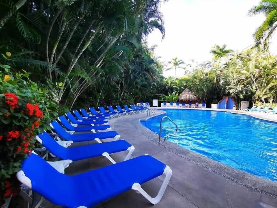 The communal pool