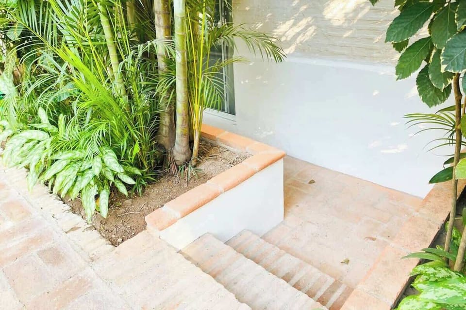 Just a few steps down to the apartment