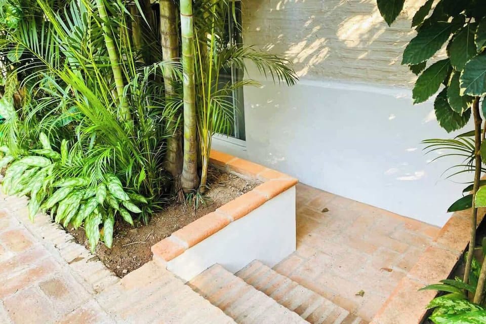 Just a few steps down to the apartment