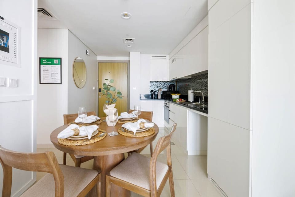 A bright, open kitchen with room to move around