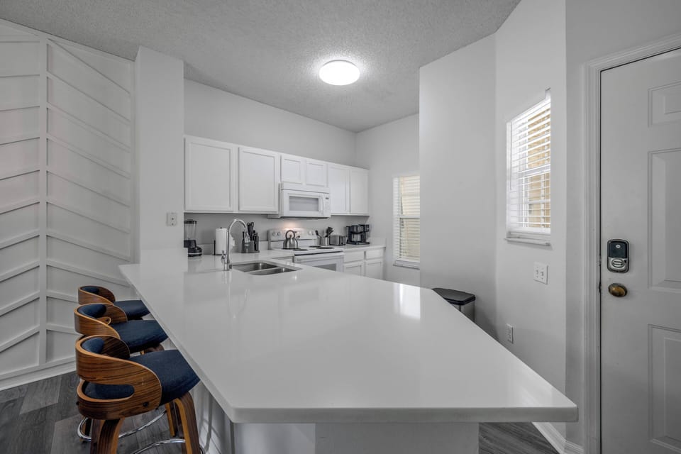 View of the kitchen counter