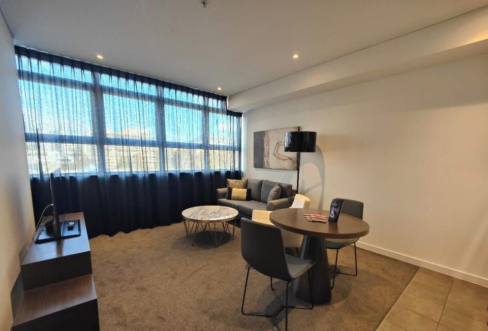 Cozy lounge space to unwind after exploring the city