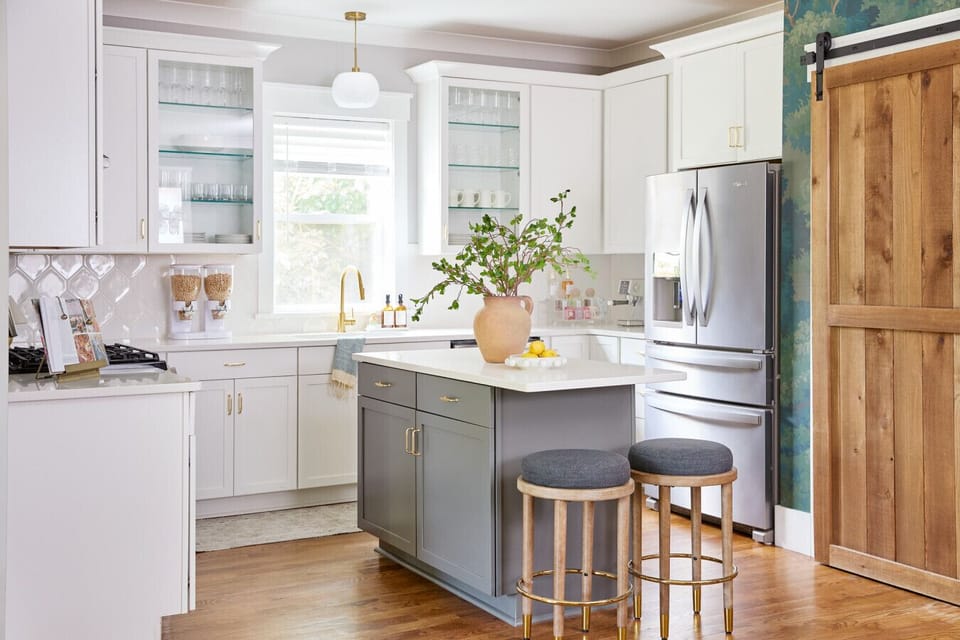 Pour a glass of wine or prep a family meal — this bright, modern kitchen is fully stocked with pots, pans, utensils, and everything you need to cook, connect, and unwind