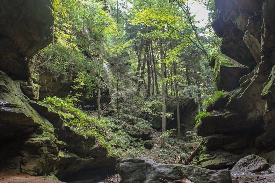 The greenery at Conkle's Hollow is breathtaking. A must see Hocking Hills hike. 20 - 30 mins from cabin. 