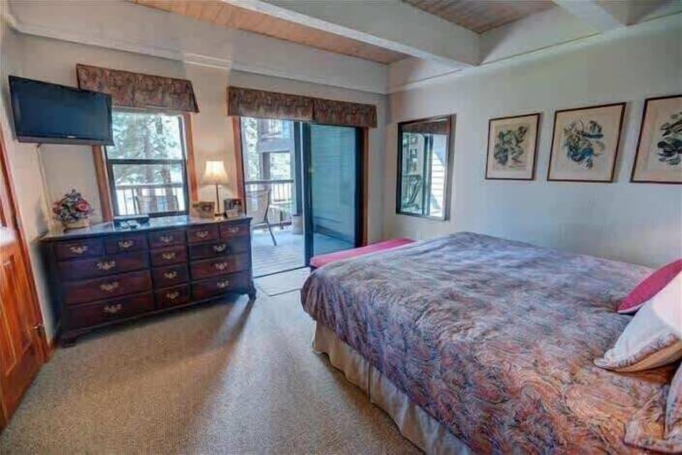 Master Bedroom with a Deck