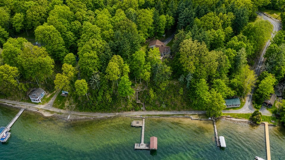Secluded lakefront home surrounded by lush forest with private access to the water—your ultimate Finger Lakes escape. 🏡🌳🌊
