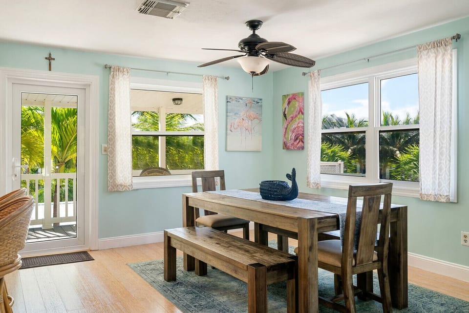 Dining  | Bright Coastal Design with Canal Views