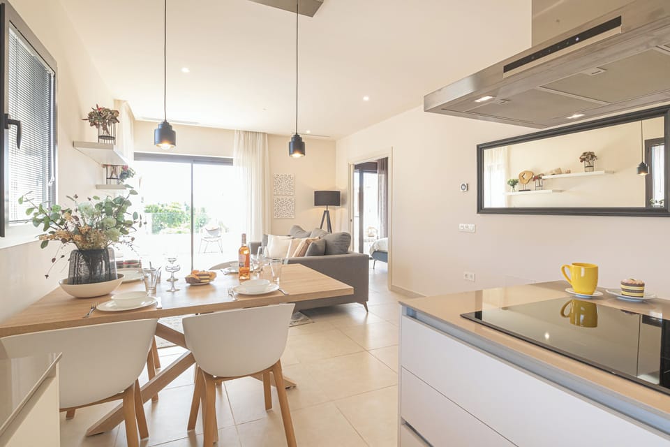 Kitchen and dining area