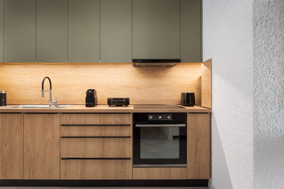 Villa, Sea View | Private kitchen | Full-size fridge, microwave, oven, dishwasher