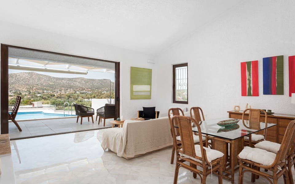Villa, Sea View | Living area | 50-inch Smart TV with satellite channels, Netflix, streaming services