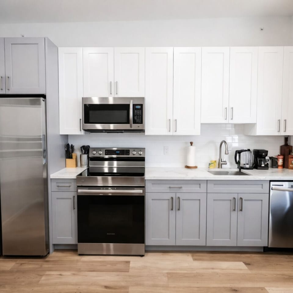Bright and spacious kitchen perfect for preparing home-cooked meals.