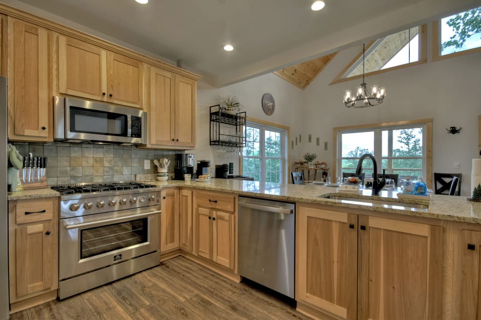 Kitchen essentials provided—from cookware to utensils, everything is ready for you to cook, dine, and enjoy your home away from home.