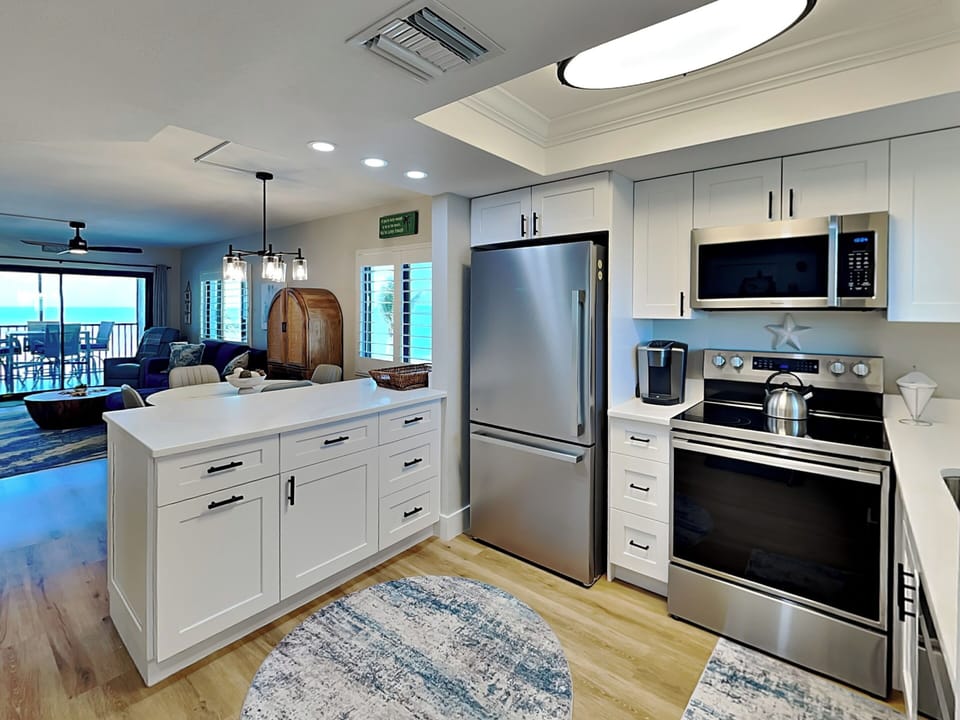 Fully Equipped Kitchen with Stainless Steel Appliances