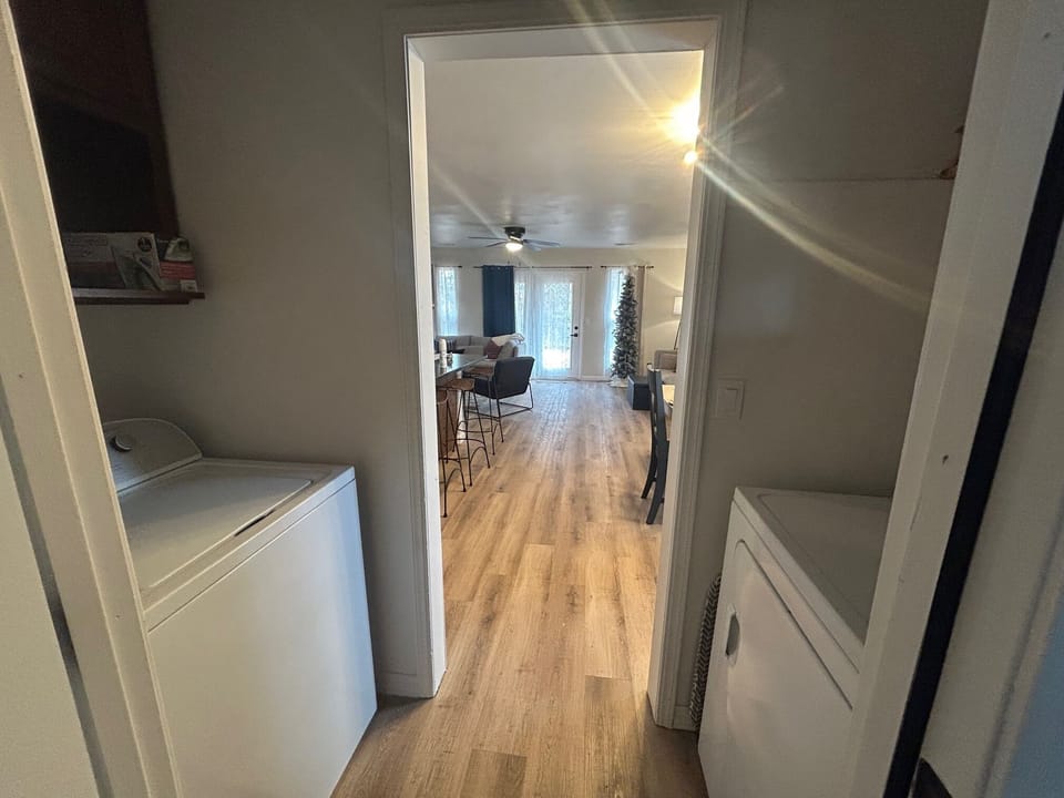 Full laundry off of the garage and dining room.