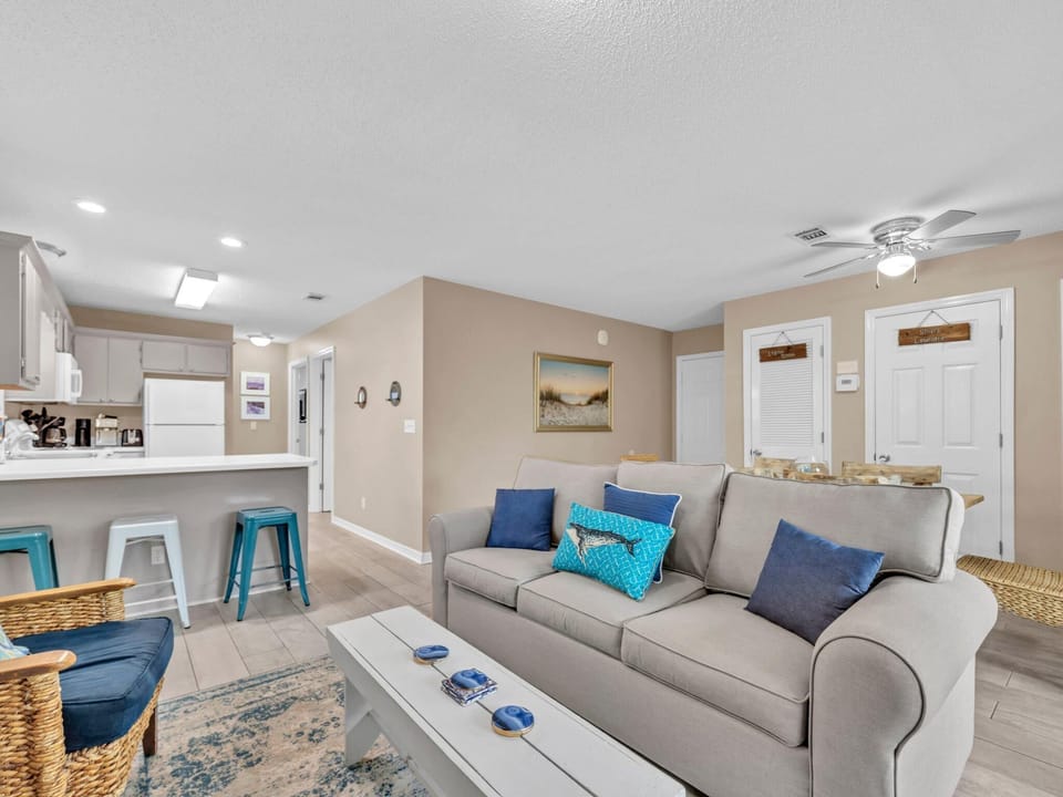 Condo, 1 King Bed with Sofa bed (Beachside Villas 1211) | Living area | TV