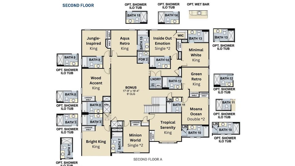 House, Multiple Beds, Pool Access, Pool View (4041SB Sonoma) | Floor plan