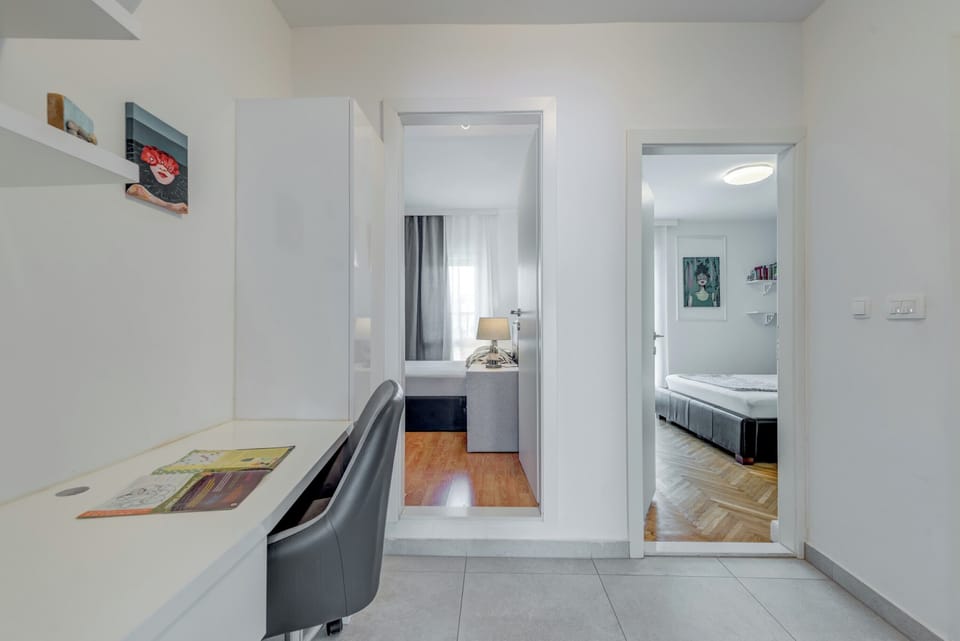Hallway with table & chair