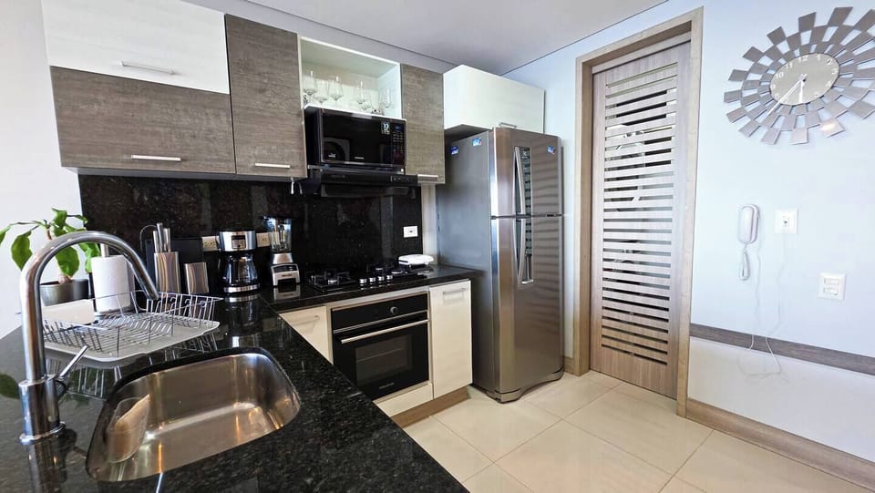 Condo, 3 Bedrooms, Balcony, Beach View | Private kitchen | Full-size fridge, microwave, oven, stovetop