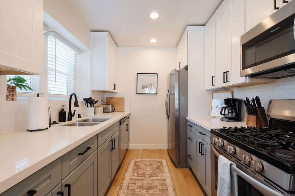 You’ll have all the utensils, cookware and dinnerware for the whole group