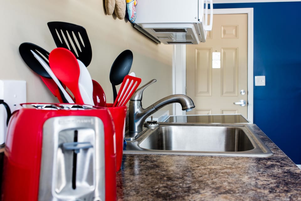 Two Bedroom Efficiency Riverview in Lower Harbor, Second Floor | Private kitchenette | Mini-fridge, microwave, coffee/tea maker, freezer