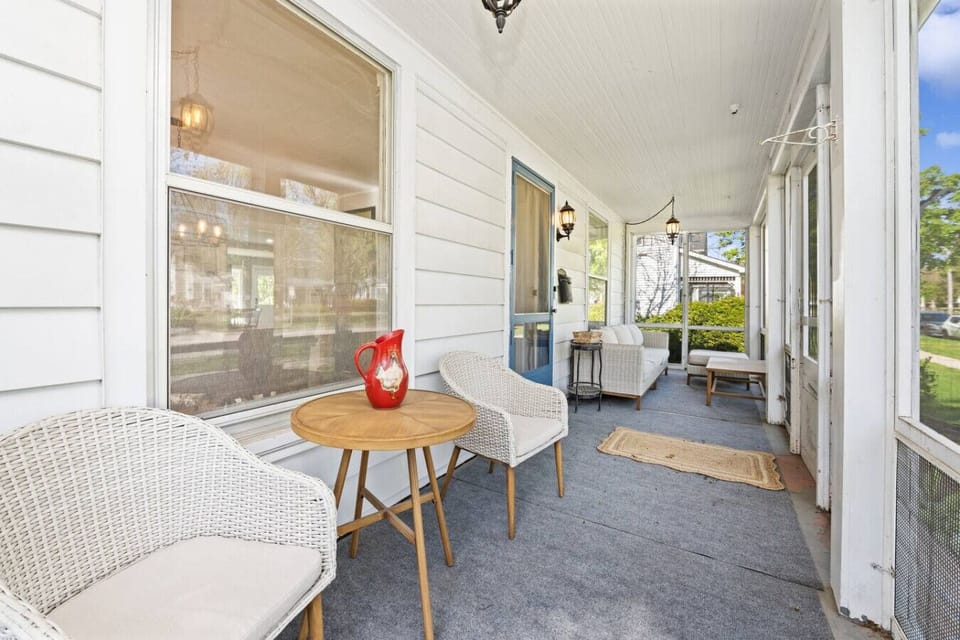 Screened front porch — morning coffee + outdoor vibe
