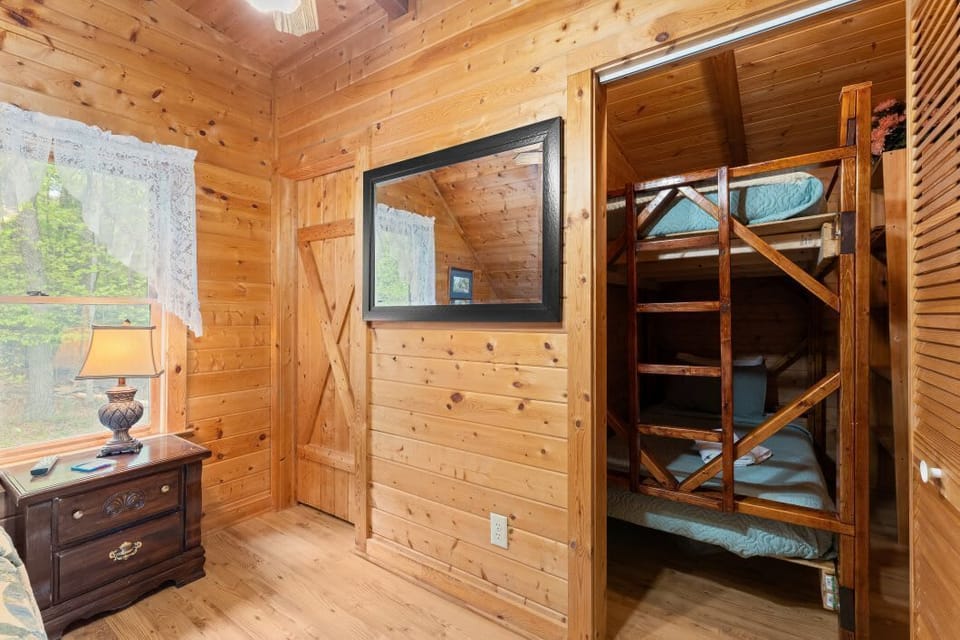 Bunk Beds tucked in closet kids only