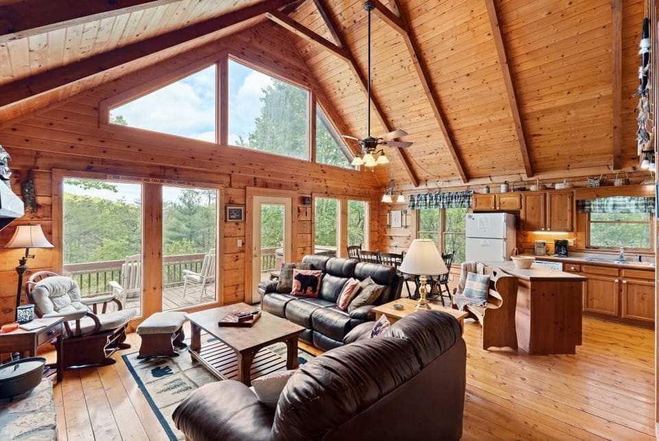 Open Living, Dining and Kitchen
