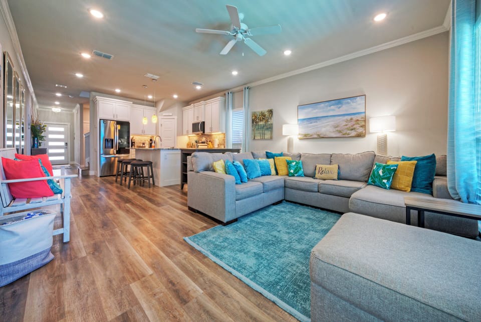 Bright, spacious living area perfect for relaxation and entertaining.