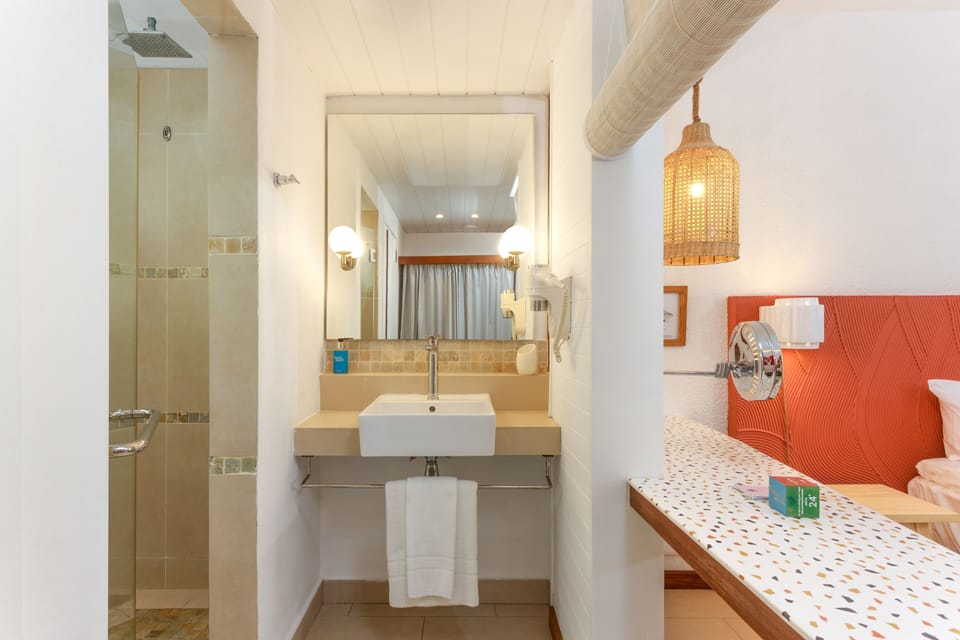 Room (Couple) | Bathroom | Shower, hair dryer, towels