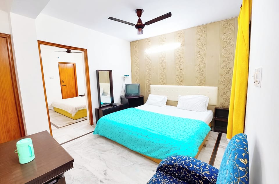 Deluxe Double Room, Multiple Beds, City View | View from room