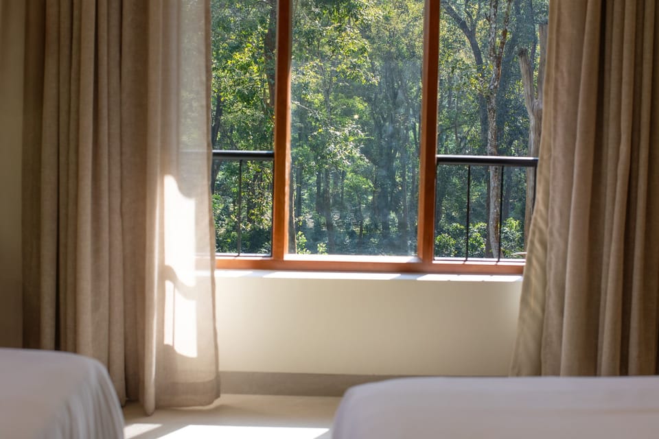 Standard Double Room, Balcony, Garden View | Laptop workspace, iron/ironing board, free WiFi