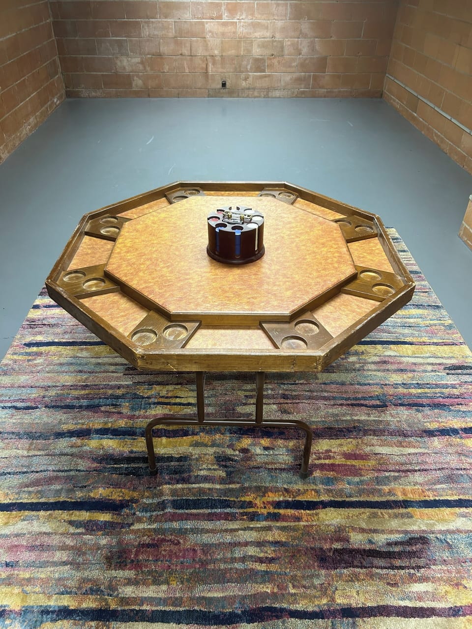 Basement poker table