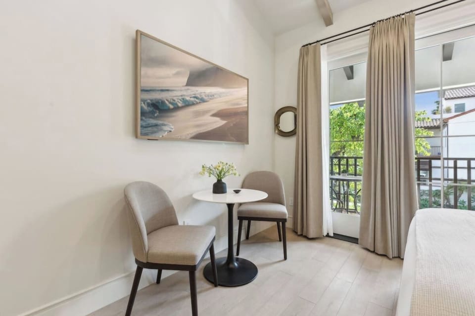 Seating area and 65" Hisense TV 