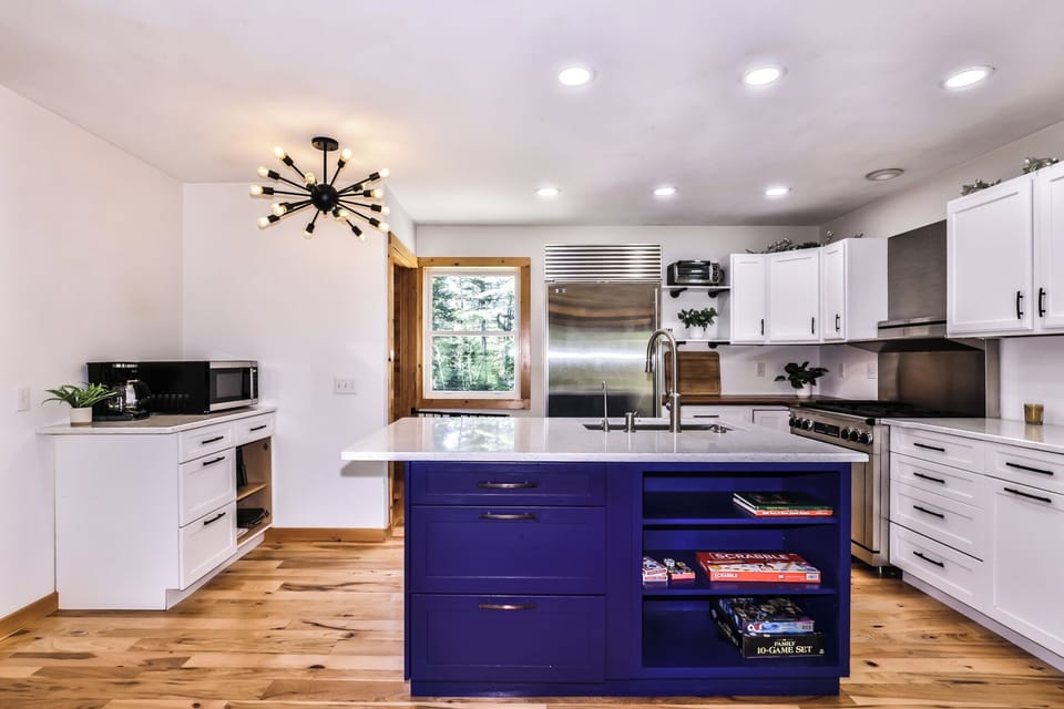 Plenty of counter space for meal prep.