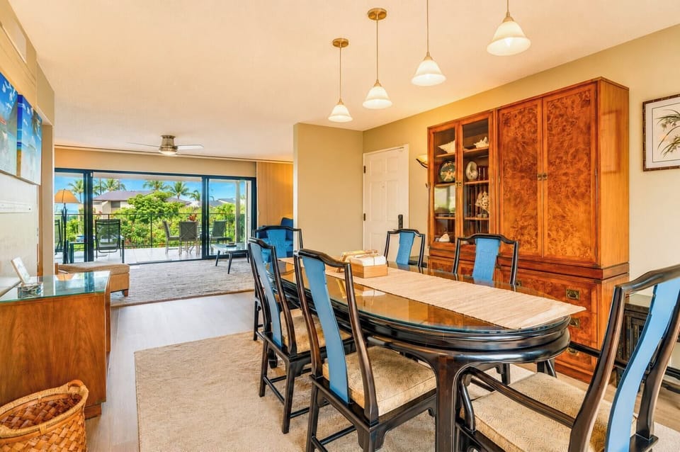Elegant dining area adjacent to the living room and lanai. WEV-2103